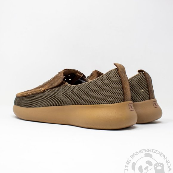 Twisted X Cowboy Leather Driving Moc Slip On Woven Leather Mens Size 7M MRV0007 - Picture 3 of 5